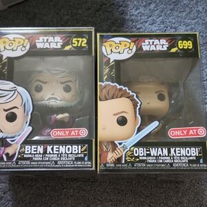 Funko Pop! Star Wars Ben Kenobi and Obi-Wan Kenobi Figures